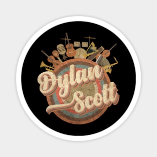 Music Tour Vintage Retro // Dylan Scott Magnet